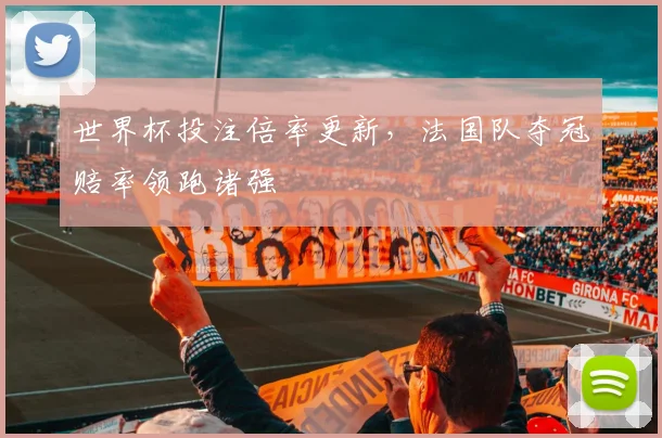 世界杯投注倍率更新，法国队夺冠赔率领跑诸强